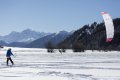 Snowkite al lago di San Valentino